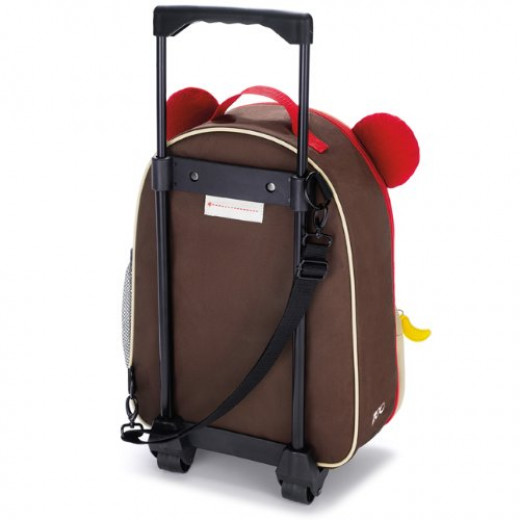 Skip Hop Zoo Little Kid Travel Rolling Luggage Backpack - Monkey