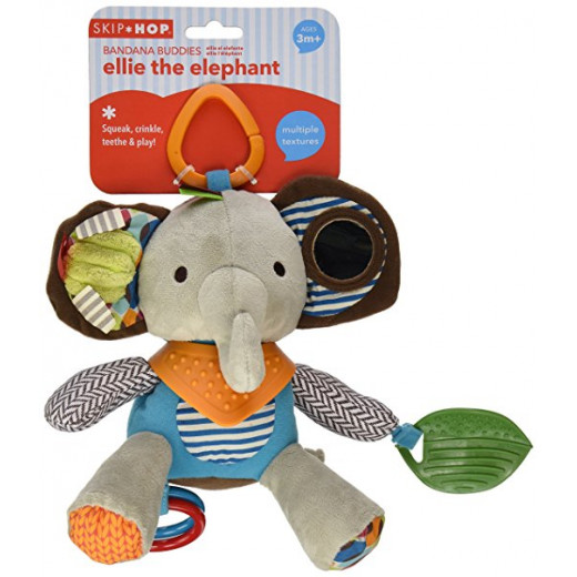 Skip Hop Bandana Buddies Soft Activity Toy, Elephant