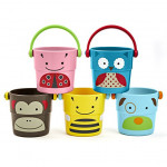 Skip Hop Zoo Bath Stack and Pour Bucket Rinse Cups