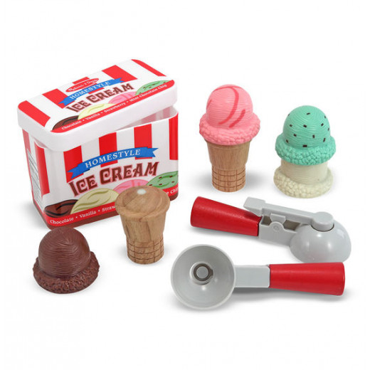 melissa & doug Scoop & Stack Ice Cream Cone Playset