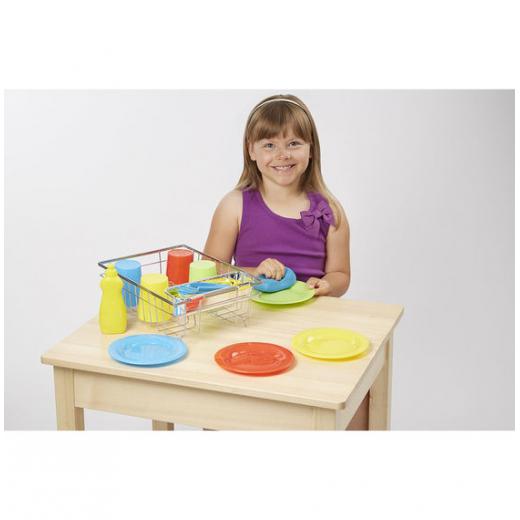 Melissa & Doug Let's Play House! Wash & Dry Dish Set