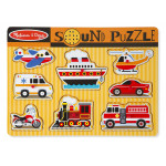 Melissa & Doug Vehicles Sound Puzzle - 8 Pieces