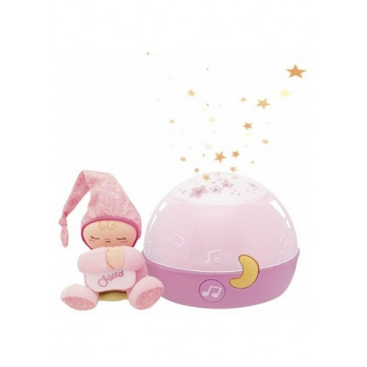 Chicco Goodnight Stars Soft Musical Nightlight - Pink