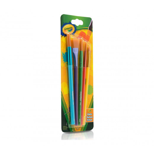 Crayola Arts & Crafts Paint  Brushes, 5 Count  5t.1X12