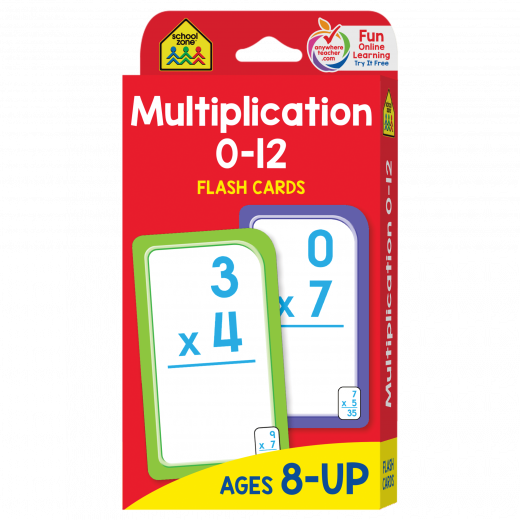 School Zone - Multiplication 0-12 Flash Cards