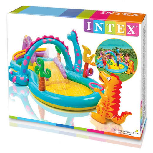 مسبح ومركز اللعب على شكل الديناصورات من إنتكس