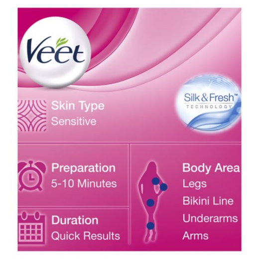 Veet Hair Removal Cream With Jasmine for Normal Skin, 100 Ml