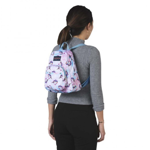 JanSport Half Pint Mini Backpack, Unicorn Cloud
