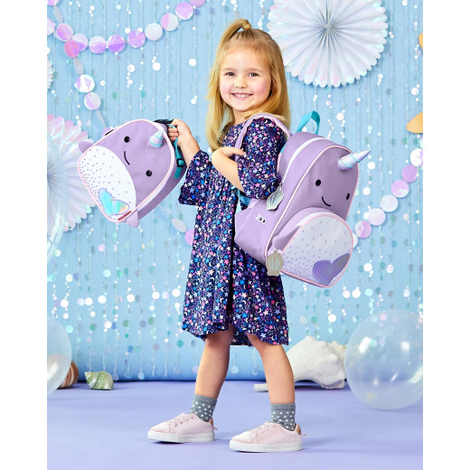 Skip Hop Zoo Little Kid Backpack, Narwhal