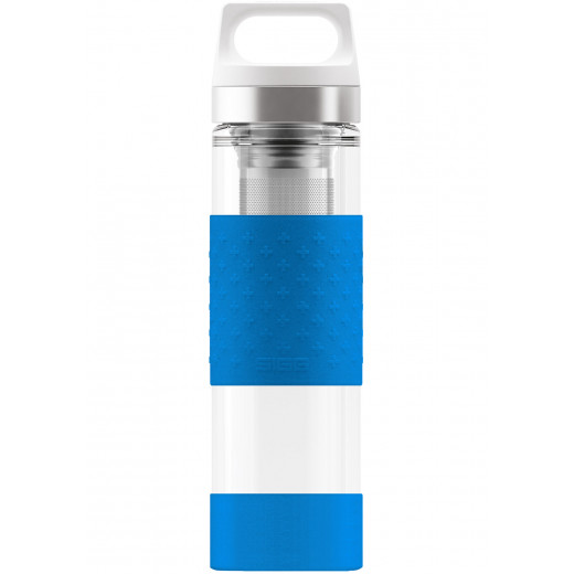 SIGG Thermo Flask Hot & Cold Glass Electric Blue Bottle 0.4 L