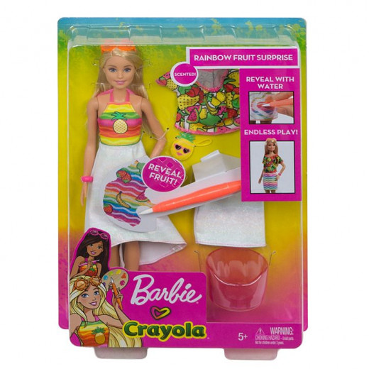 Barbie® Crayola® Rainbow Fruit Surprise Doll & Fashions