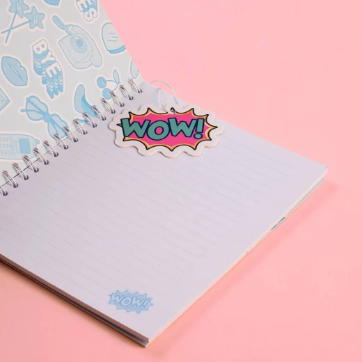 Mofkera Trendy Wire Notebook Wow 15 x 18 CM