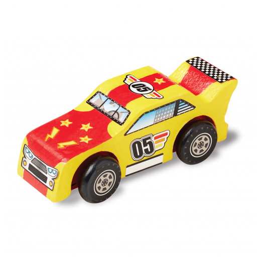 Melissa & Doug Wooden Craft Kit Race Car