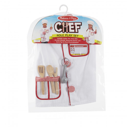 Melissa & Doug Chef Role Play Costume Set, 3-6 years