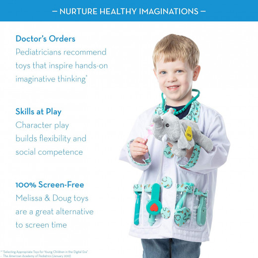 Melissa & doug Doctor Role Play Costume Set, 3-6 years