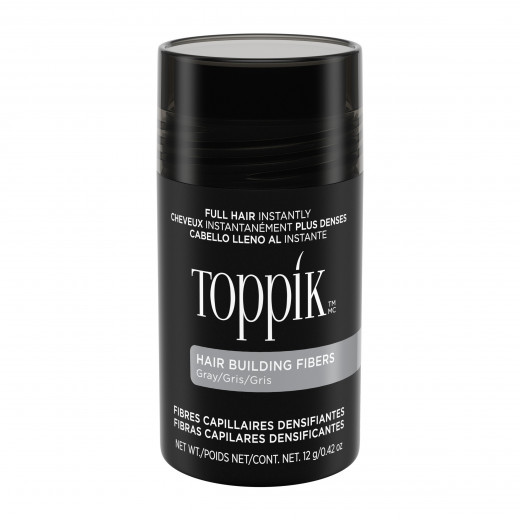 Toppik Hair Building Fibers, Gray, 12g