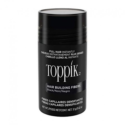 Toppik Hair Building Fibers, Black, 12 g