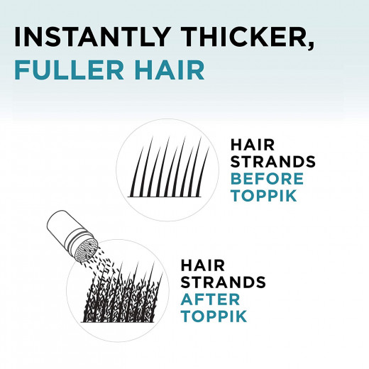 تركيبة تكثيف الشعر المصنوعة من الألياف, للشعر البني المتوسط, 55 جرام من توبك
