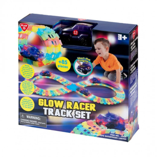 PlayGo Glow Racer Track Set  B/O - Over 85 PCS