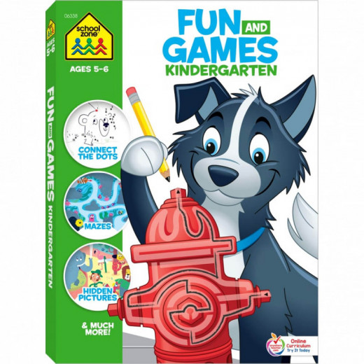 School Zone Fun & Games Kindergarten Ages 5-6, 320 pages