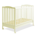 Italbaby Flash Ivory Wooden Cot, Beige