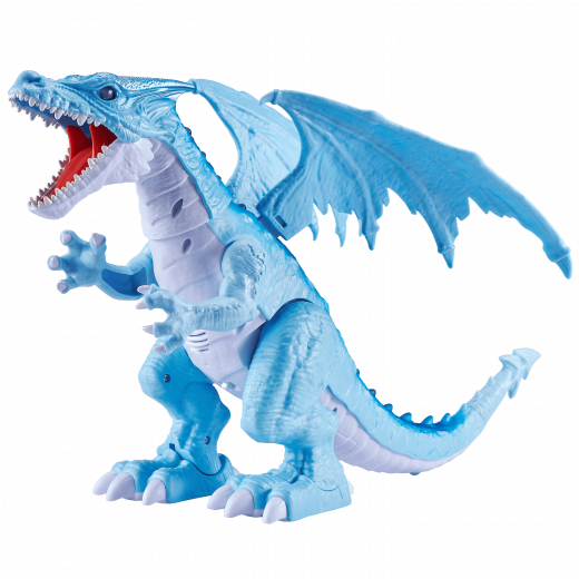 Zuru Robo Alive Roaring Ice Dragon Battery-Powered Robotic Toy, Blue