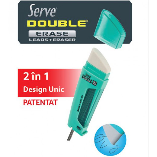 SERVE Double Erase Lead Tube 0.5 mm and Eraser (Yellow)