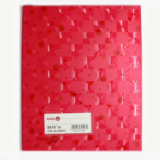 Amigo Notebook  80 Sheet Red