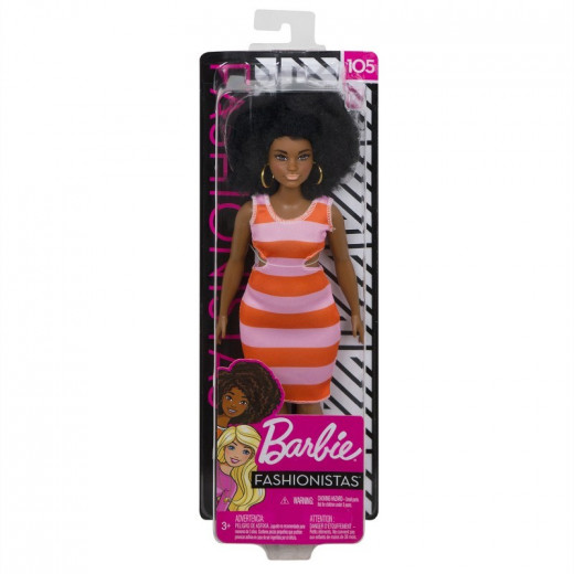 Mattel Barbie Fashionistas Curny Doll With Black Hair