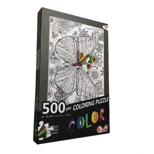 Coloring Puzzle 500 Pieces ( Butterfly )