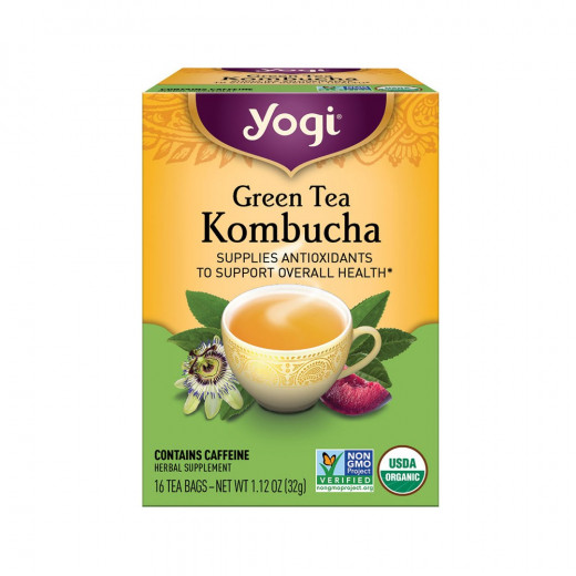 Yogi Tea, Green Tea, Kombucha 32g