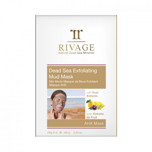 Rivage Dead Sea Exfoliating Mud Mask -  25 g x 4