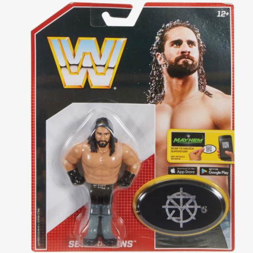 WWE Dean Ambrose Retro App 4.5 Inches Action Figure Toy, Assortment, 1 Pack, Random Selection