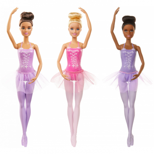 Barbie Ballerina Doll with Tutu and Sculpted Toe Shoes - Assortement - Random Selection - 1 Pack