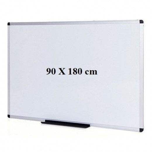 White board – 90 cm X 180 cm  + 1 Free Eraser +1 whiteboard pen