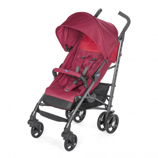 chicco Pushchair Stroller Lite Way 3 - Red Berry