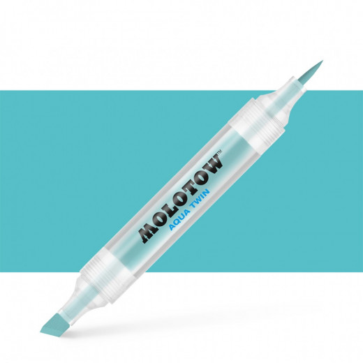 Molotow Aqua Twin Double Tip Marker Pen Twin Turquoise