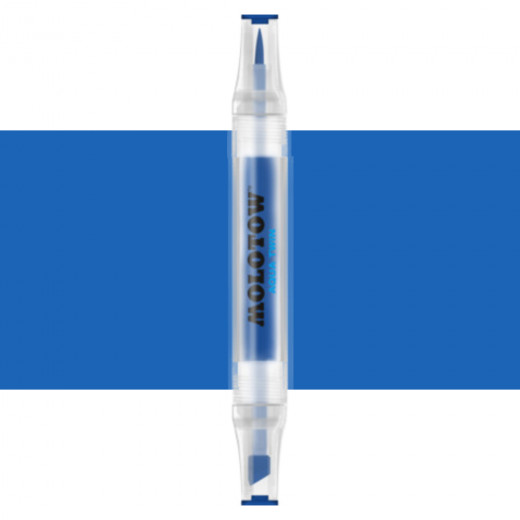 Molotow Aqua Twin Double Tip Marker Pen Blue Primaire