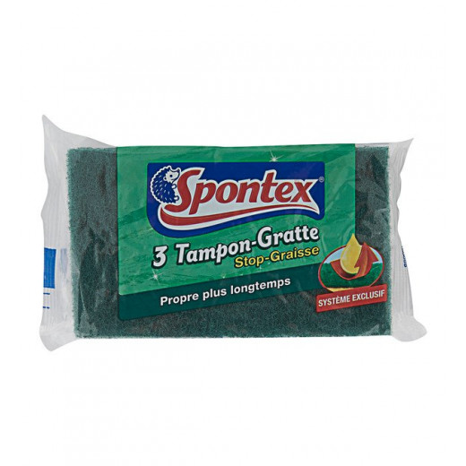 Spontex Tampon Gratte Vert *3