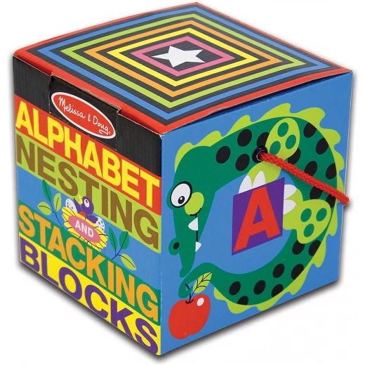 Melissa & Doug Alphabet Nesting and Stacking Blocks