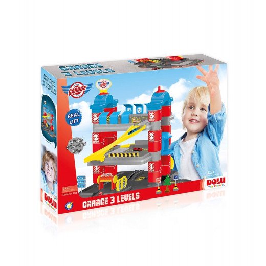 Dolu Kids 3 Level Garage Car-Park Toy