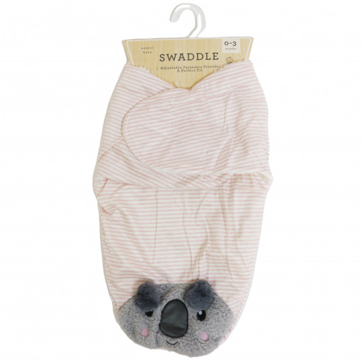 Modern Baby Soft Warm Swaddle w/adjustable fasteners lined w/soft Sherpa 0-3 M