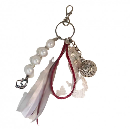 Amy Unique Key Chain for Mom, Burgundy