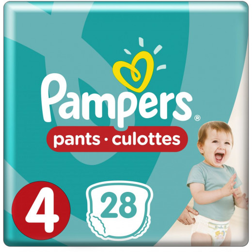 Pampers Diapers Pants Size 4, 28 Pieces