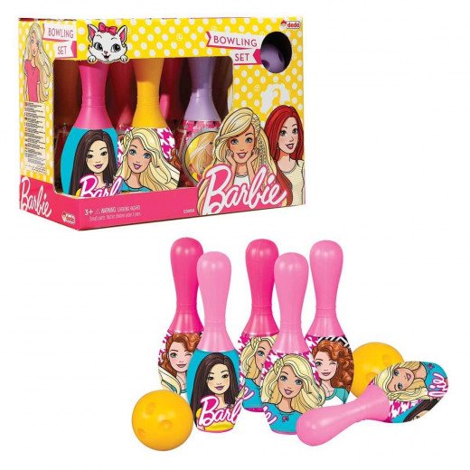 Dede Bowling Barbie Set With 6 Pins And 2 Bowling Balls