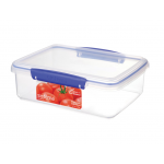 Sistema Klip It Food Storage Container Clear With Blue Clips 2 Liter