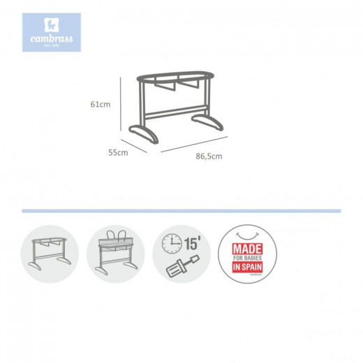 Cambrass  - Wooden Stand - Nidus Liso E 55x86.5x61 cm White