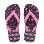 Havaianas Kids Flores Aubergine Thongs Size 27-28