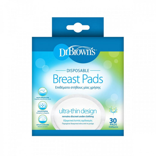 Dr. Brown's Disposable Breast Pads - 30 Pieces