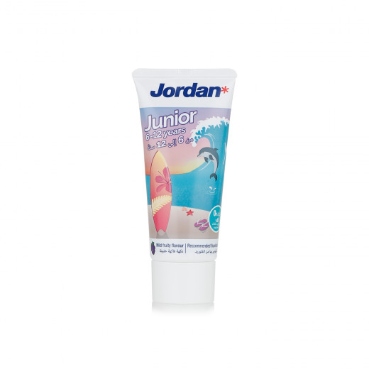 Jordan Junior Toothpaste 6-12 years mild fruity flavor 50 ml, Assorted